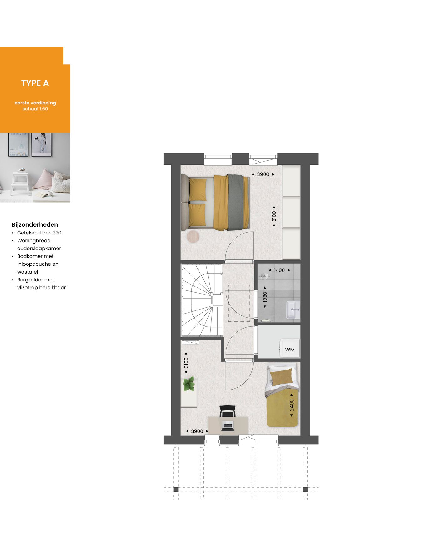 Foto 6 van Tussenwoning | TYPE A (Bouwnr. 221)