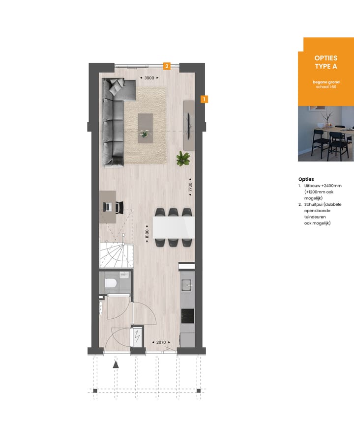 Foto 5 van Tussenwoning | TYPE A (Bouwnr. 205)