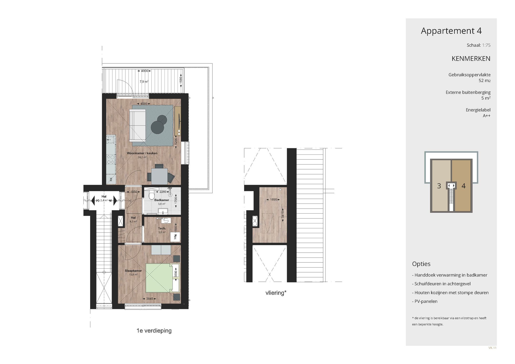 Foto 6 van Appartement (Bouwnr. 4)