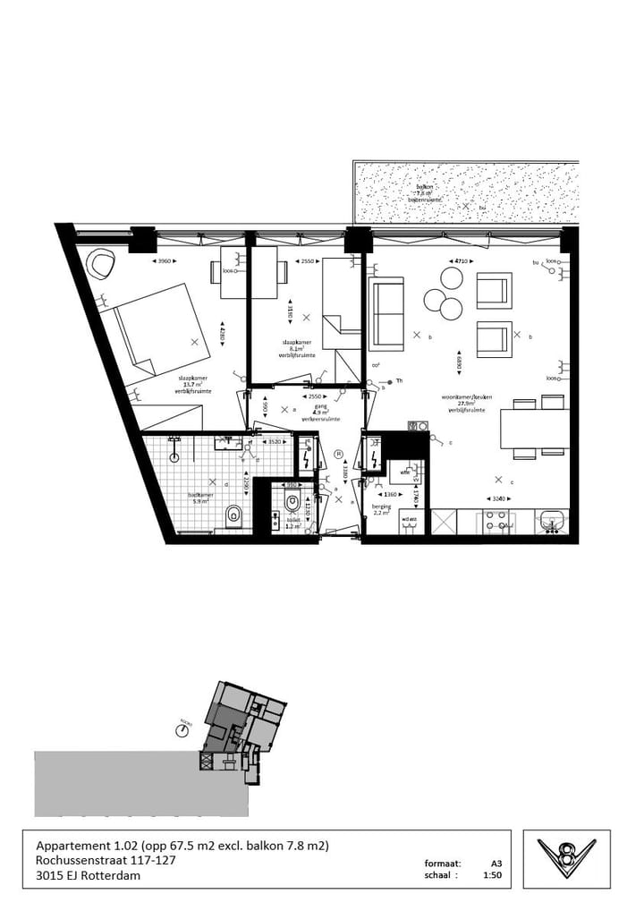 Appartement te huur: Rochussenstraat 117F, Rotterdam