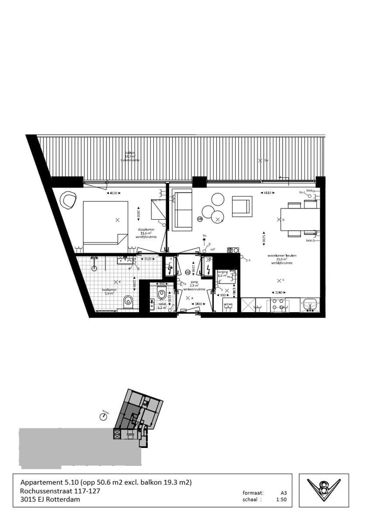 Appartement te huur: Rochussenstraat 121Z, Rotterdam