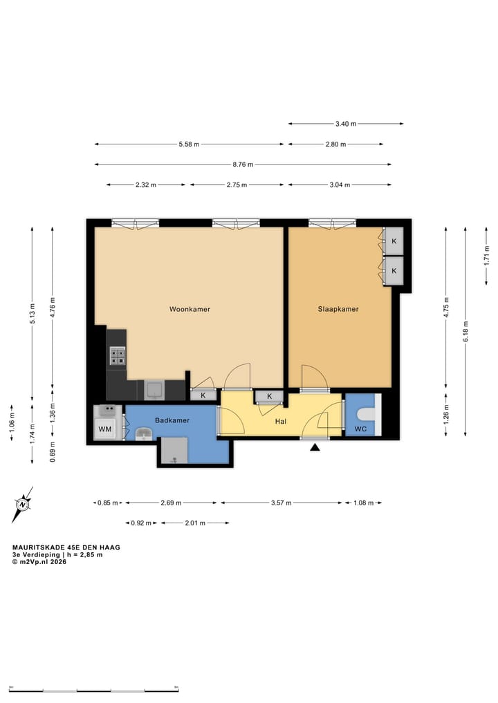 Appartement te koop: Mauritskade 45E, 'S-Gravenhage