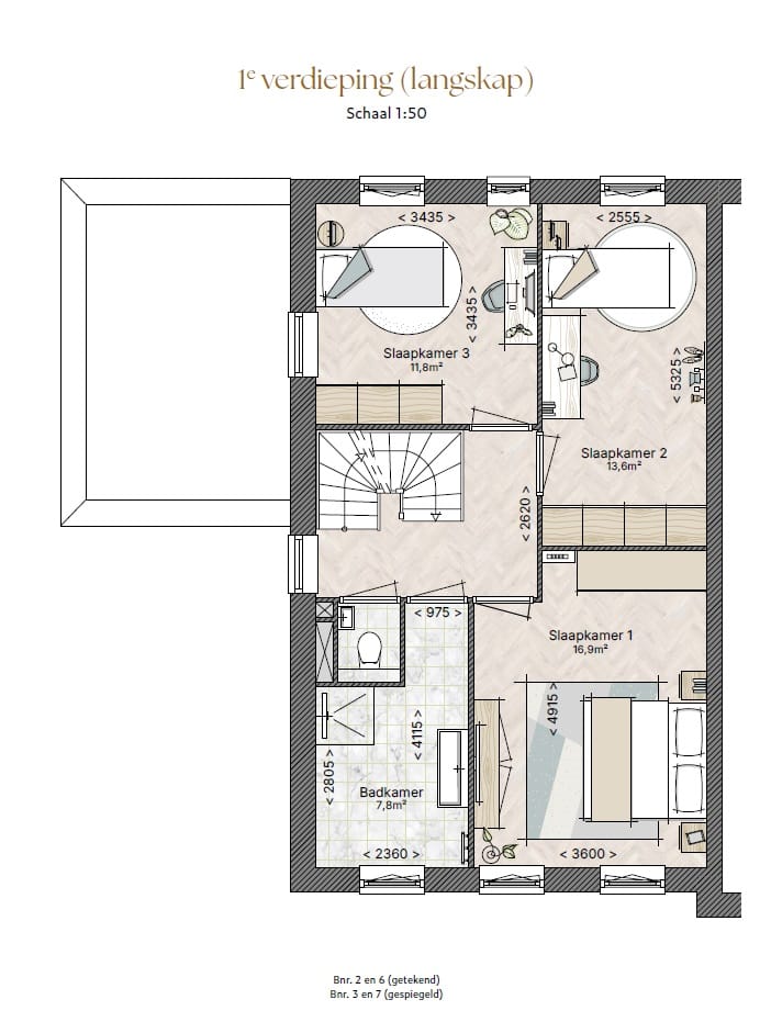Foto 7 van Bouwnr. 2 - Type A - 2 onder 1 kap woning (Bouwnr. 2)