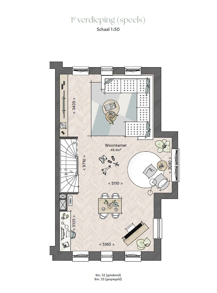 Foto 6 van Bouwnr 32 - Type D hoekwoning - 5.4m (Bouwnr. 32)