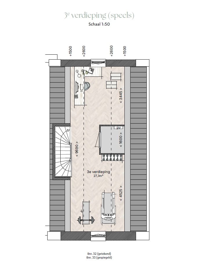 Foto 8 van Bouwnr 32 - Type D hoekwoning - 5.4m (Bouwnr. 32)