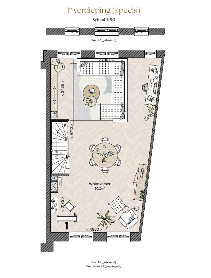 Foto 7 van Bouwr 22 - Type E - Waaier woning (Bouwnr. 22)