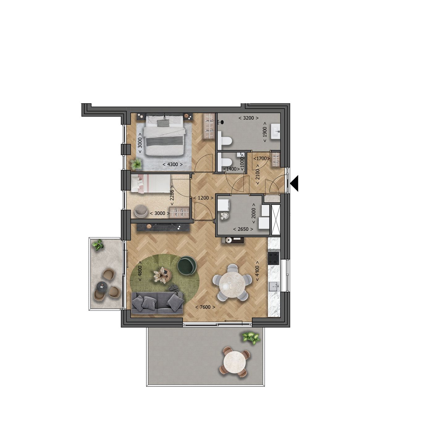 Foto 4 van E2 (Bouwnr. 22)