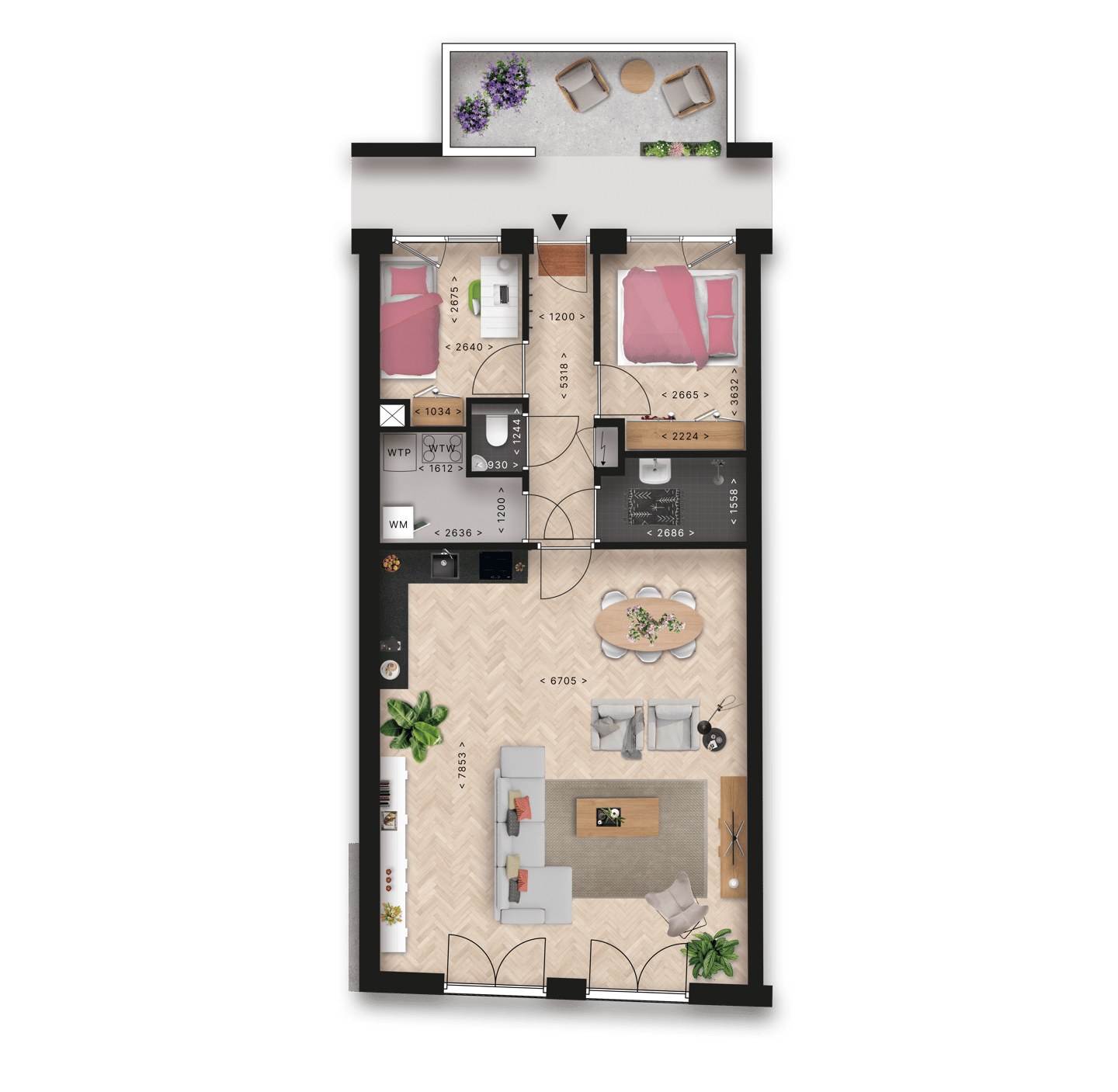 Foto 5 van Appartement (Bouwnr. 22)
