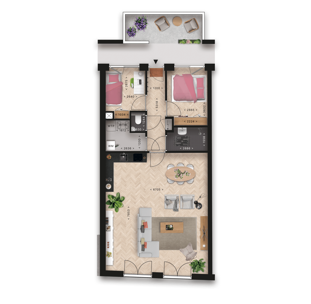 Foto 7 van Appartement (Bouwnr. 9)
