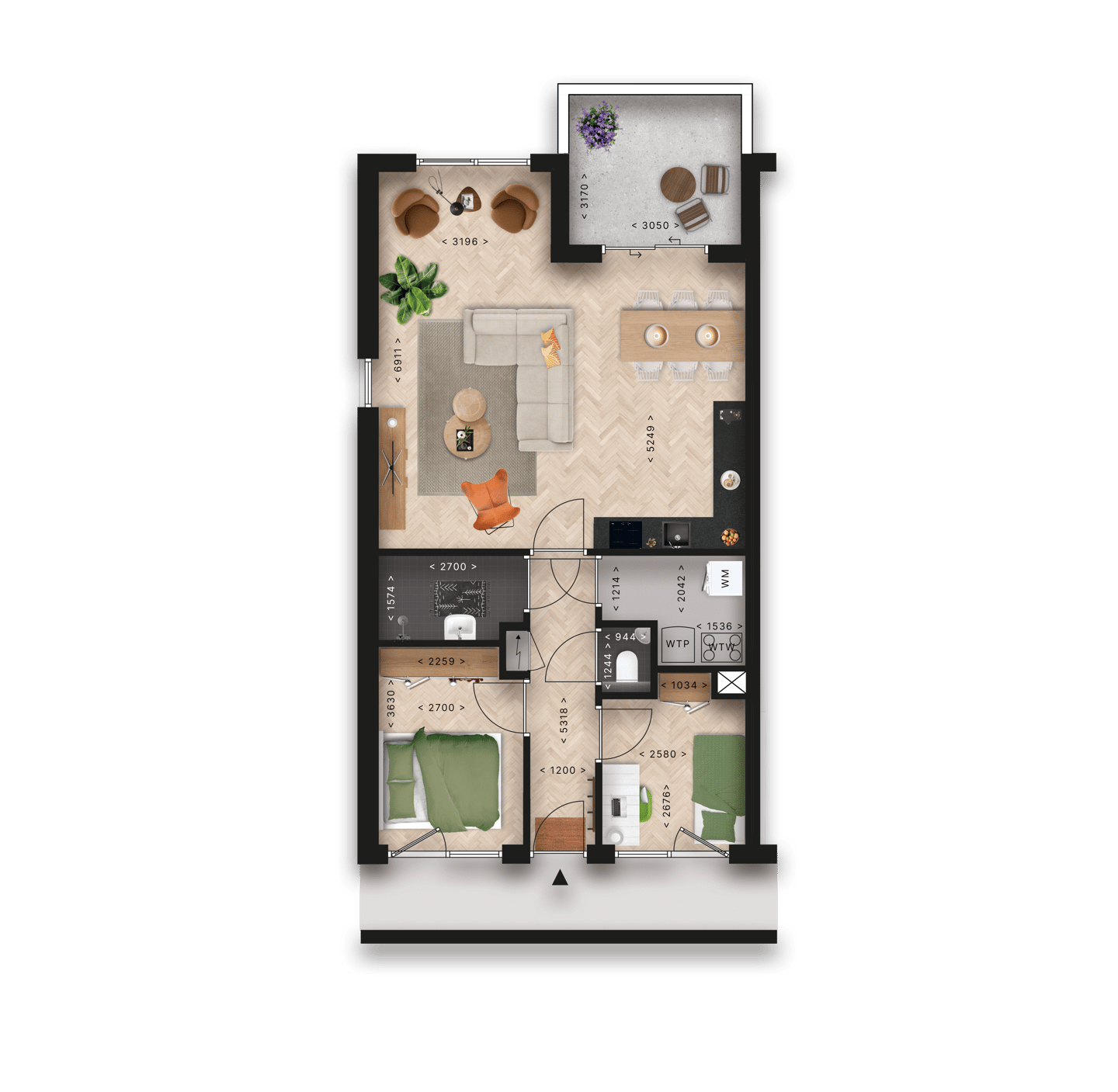 Foto 5 van Appartement (Bouwnr. 15)