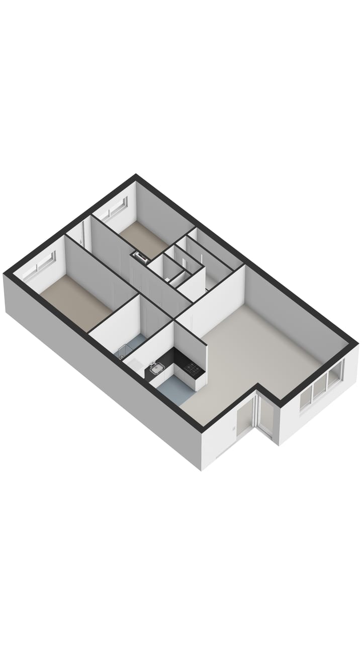 Appartement te koop: De Skeauwen 1B, Ureterp