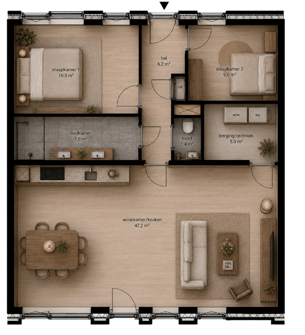 Foto 1 van A2 (Bouwnr. 4)