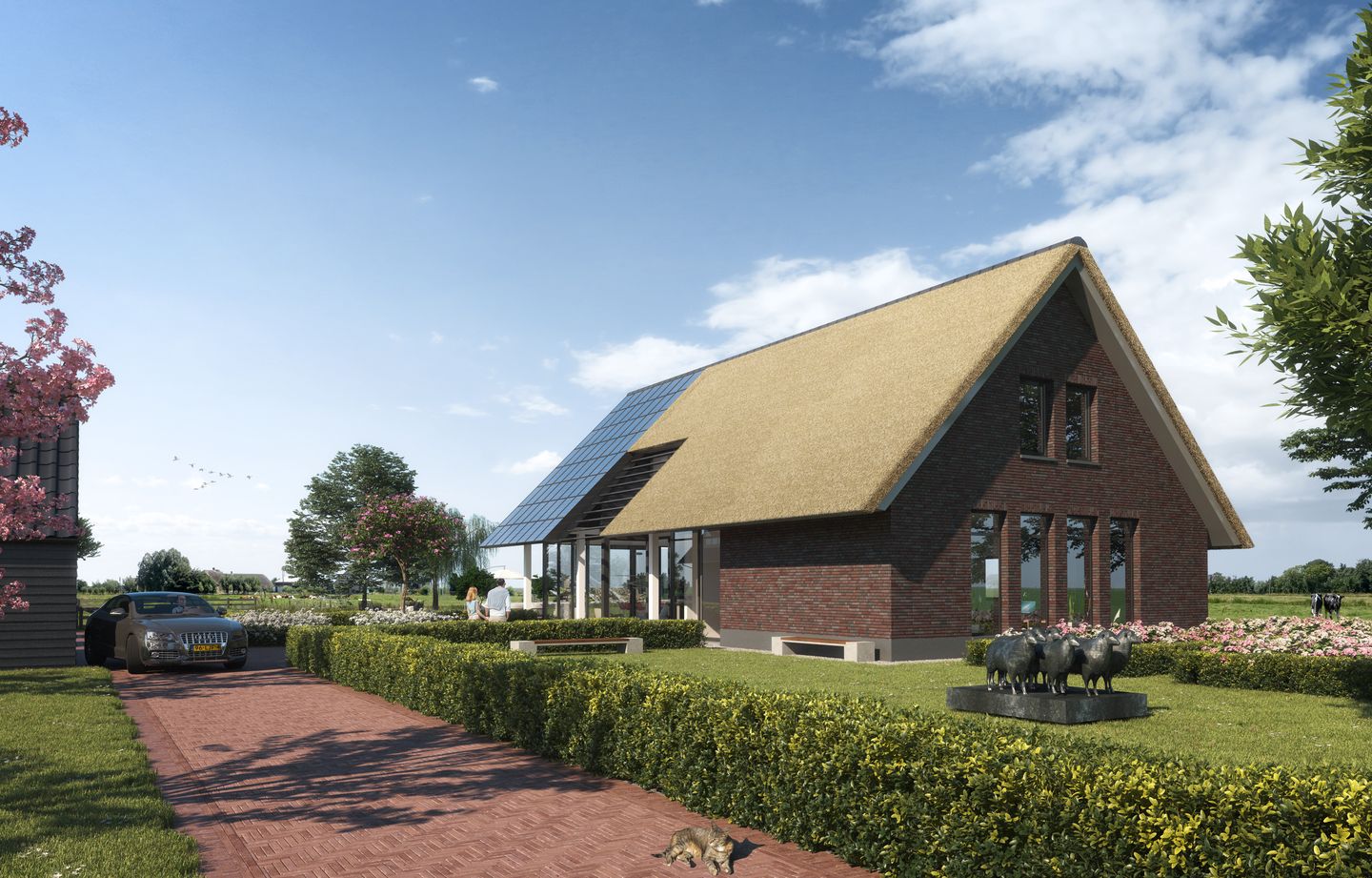 Foto 1 van Kavel met bebouwing (Bouwnr. De Hoeve)