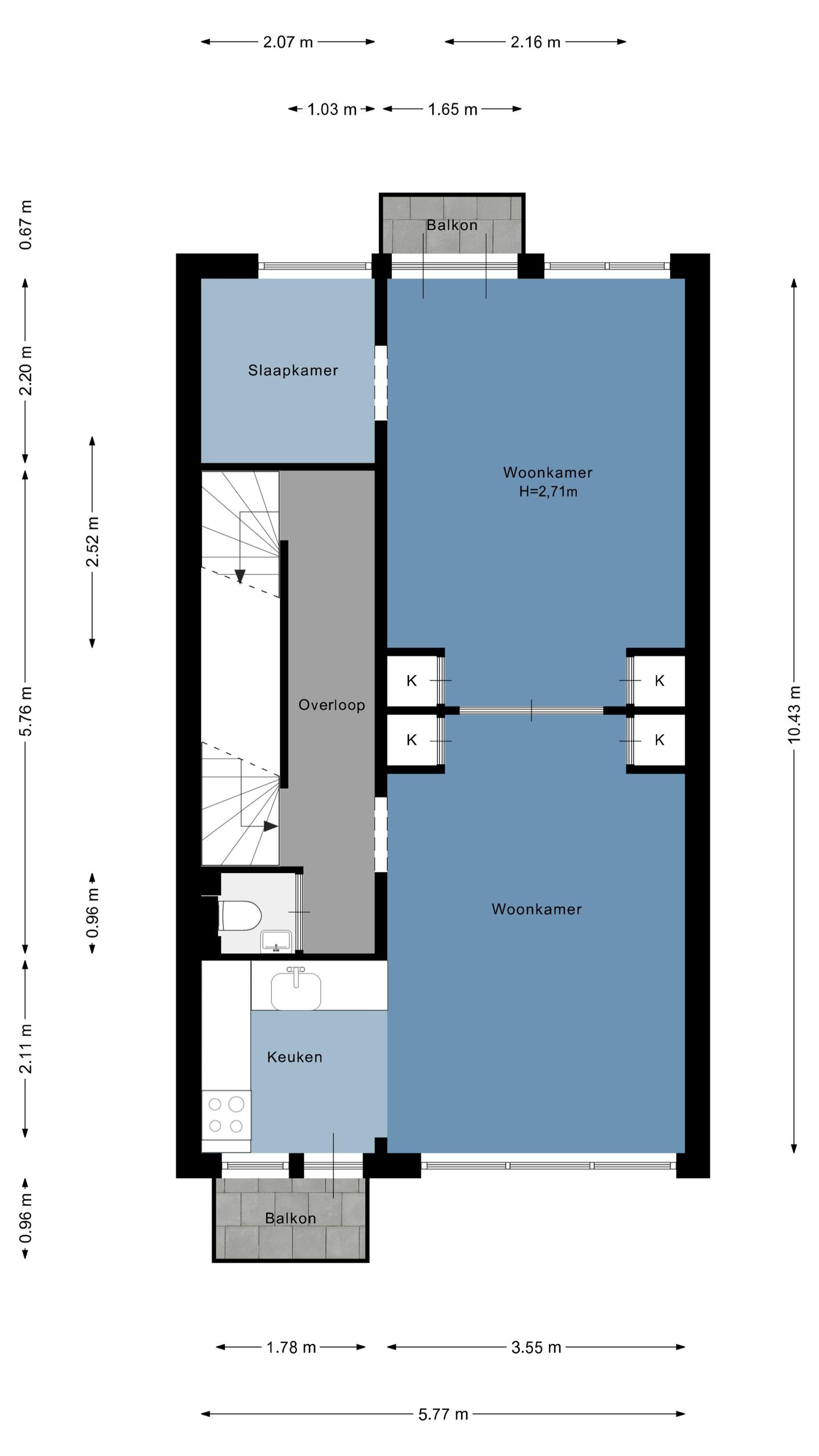 Foto 34 van Krekelstraat 6-B02
