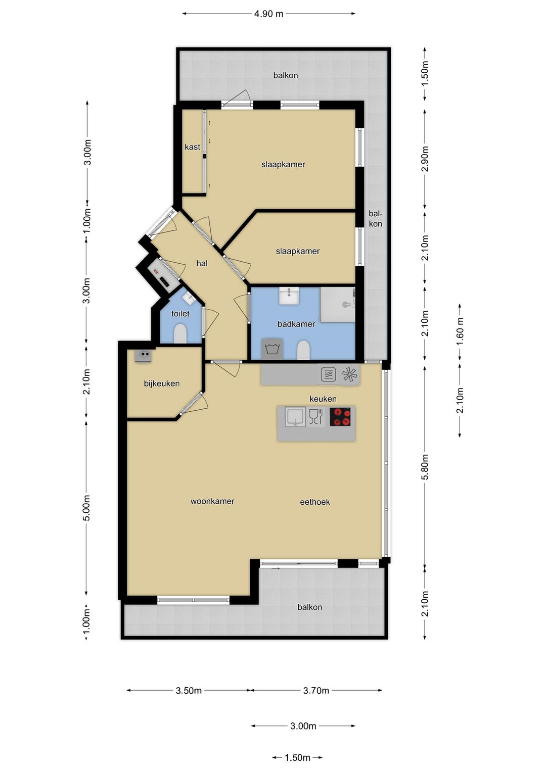 Foto 13 van Beatrixstraat 1-T