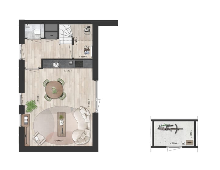 Foto 4 van Satijnhof fase 3 - Hoekwoningen (Bouwnr. 9)