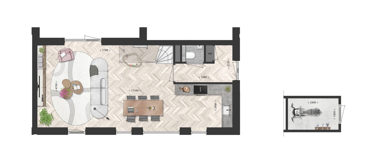 Foto 4 van Satijnhof fase 3 - Hoekwoningen (Bouwnr. 8)
