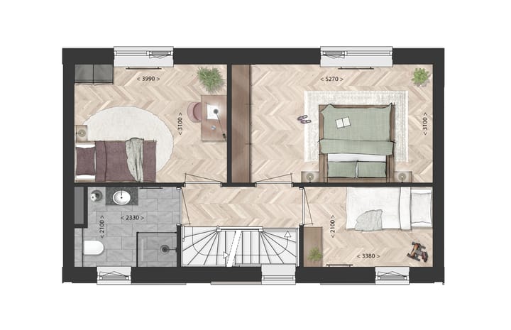 Foto 5 van Satijnhof fase 3 - Parkwoningen (Bouwnr. 4)