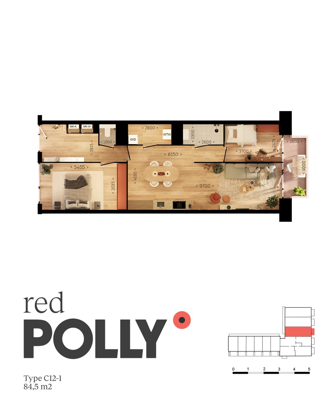 Foto 2 van Red Polly - vrije sector koop (Bouwnr. 39)