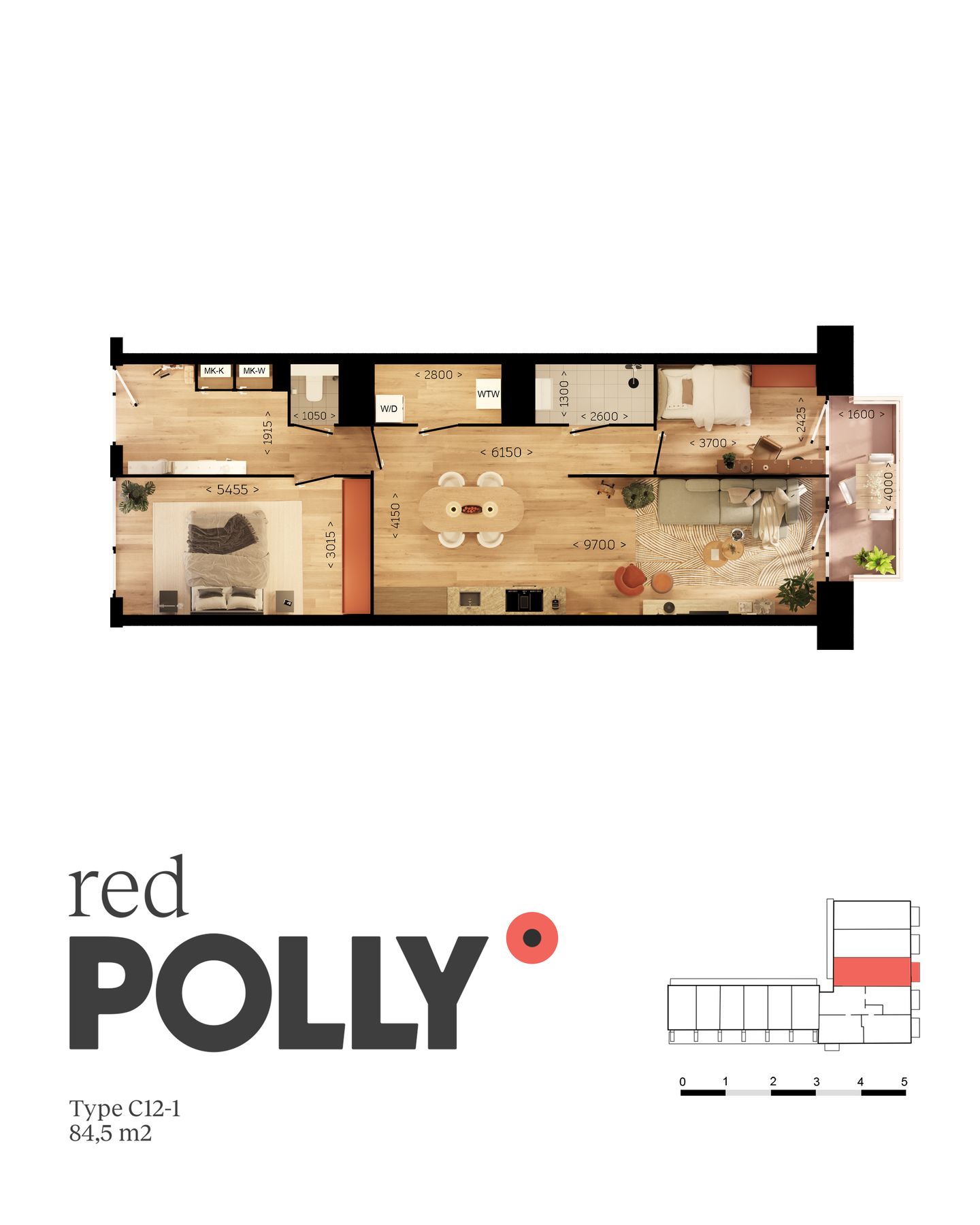 Foto 4 van Red Polly - vrije sector koop (Bouwnr. 13)