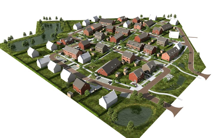 Foto 4 van Halfvrijstaande gezinswoningen Type A2 (Bouwnr. 61)
