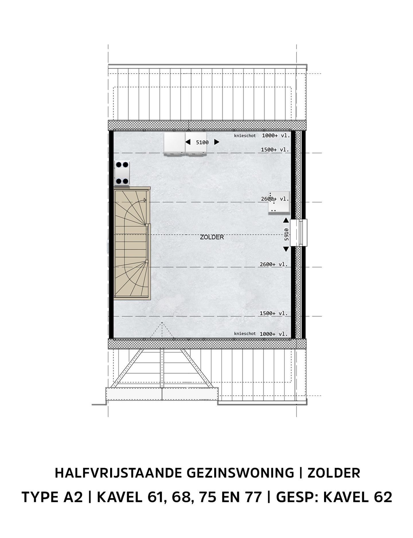 Photo 10 of Halfvrijstaande gezinswoningen Type A2 (Bouwnr. 75)