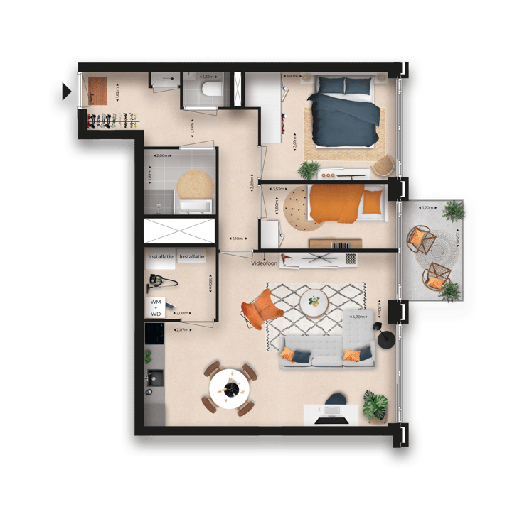 Appartement te huur: Stationsmeester 92, Heerhugowaard