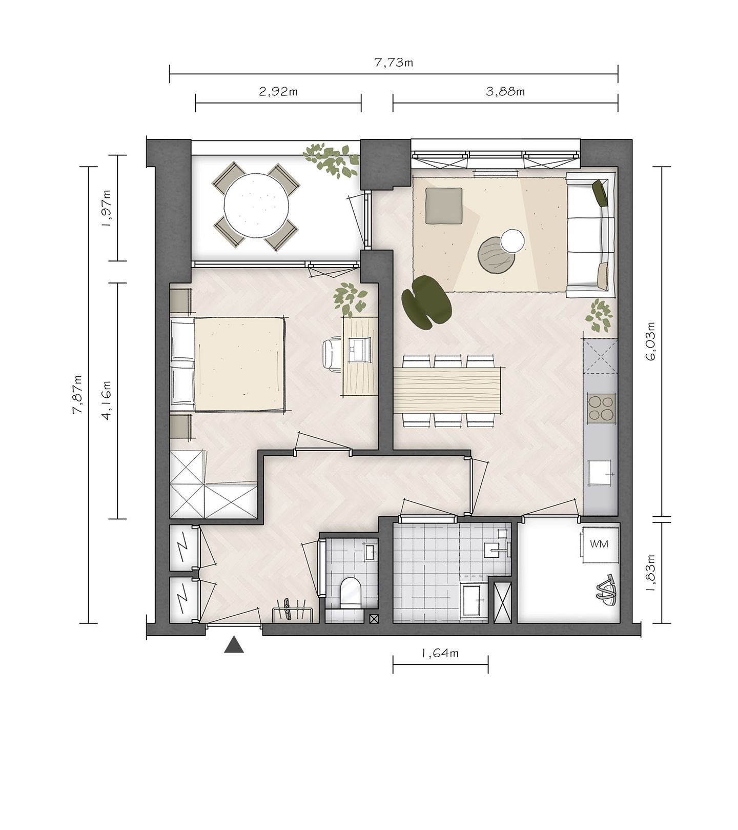 Photo 5 of Stadsappartement XS (Bouwnr. 10)