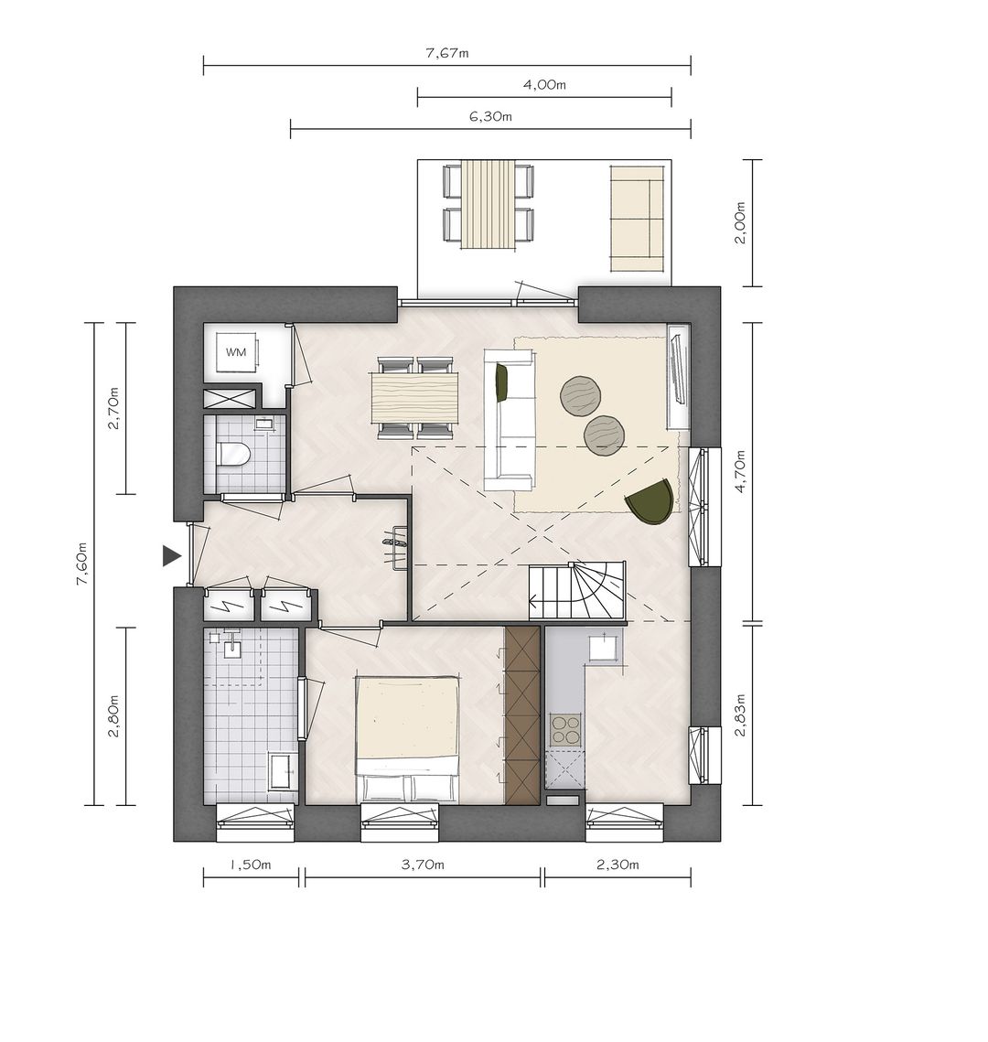 Foto 7 van Dakdorpwoning M (Bouwnr. 26)