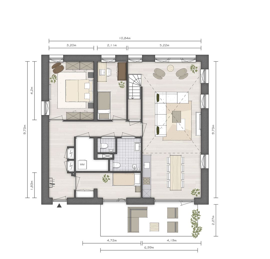 Foto 7 van Dakdorpwoning M (Bouwnr. 27)