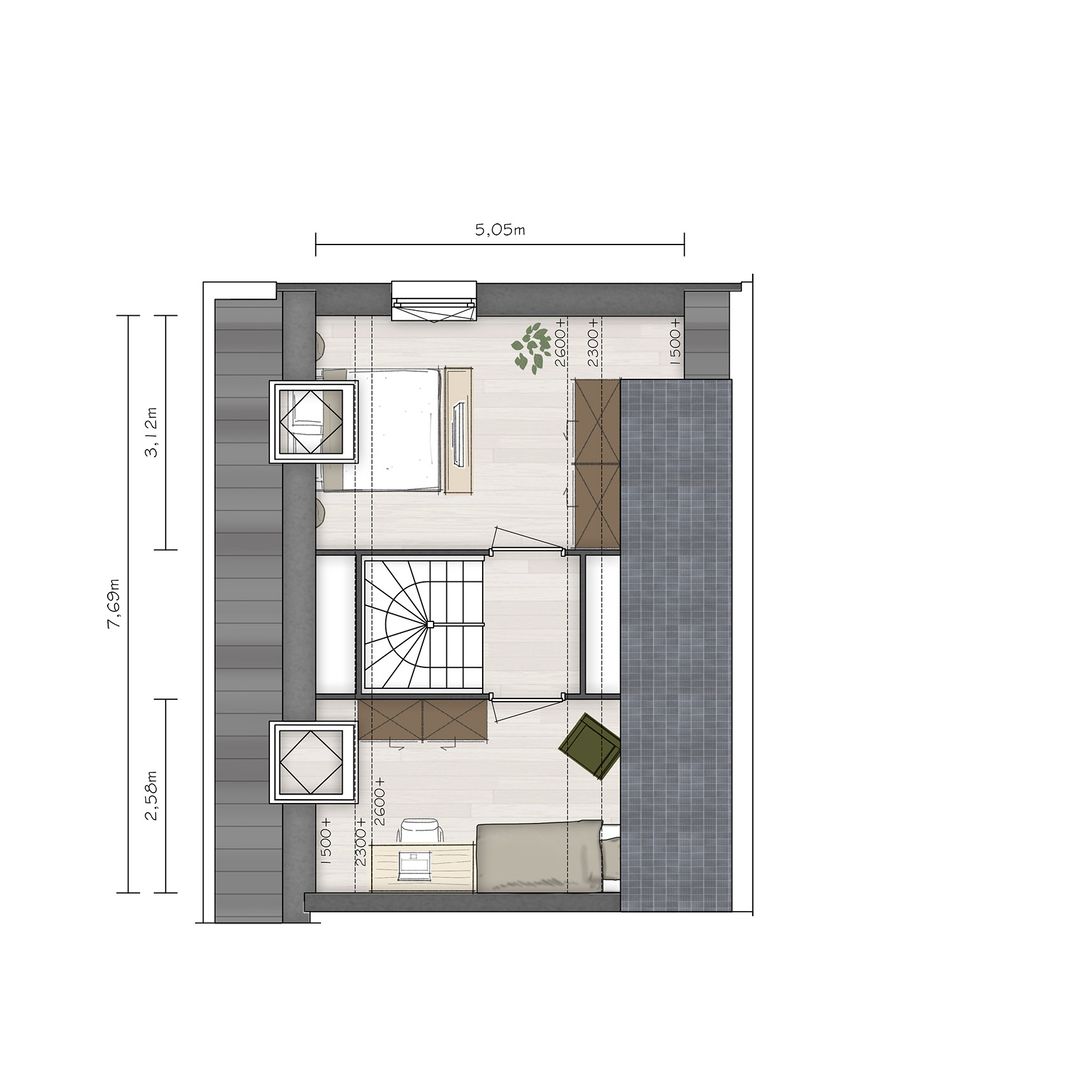 Foto 8 van Dakdorpwoning M (Bouwnr. 24)