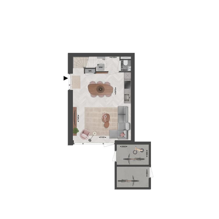 Foto 3 van Rug-aan-rugwoningen (Bouwnr. 83)