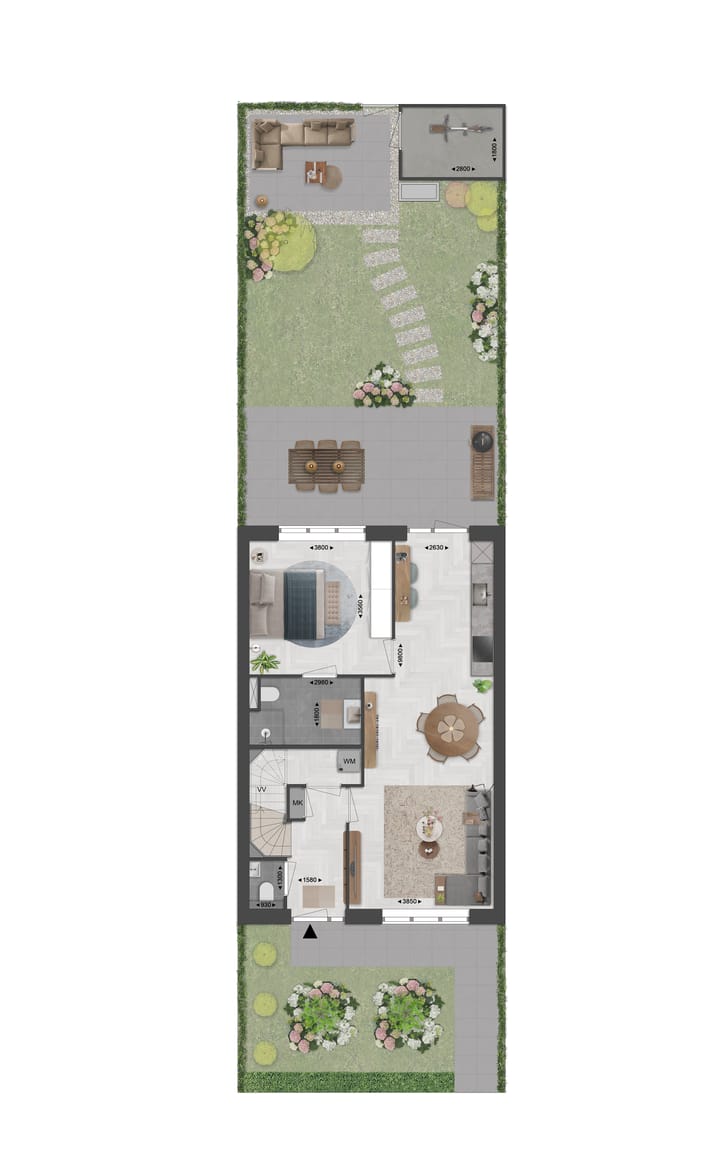 Foto 3 van Levensloopgeschikte rijwoning (Bouwnr. 6)