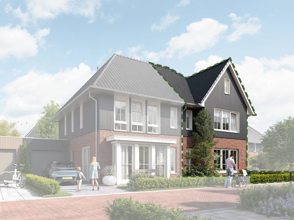 Photo 2 of 2 onder 1 kapwoning XXL (Bouwnr. 46)