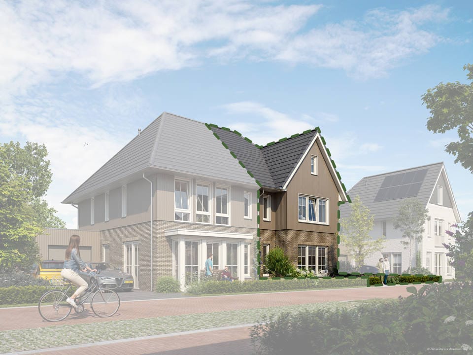 Foto 2 van 2 onder 1 kapwoning XXL (Bouwnr. 53)