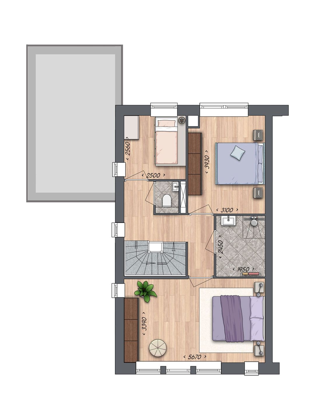 Foto 7 van 2 onder 1 kapwoning XL (Bouwnr. 24)