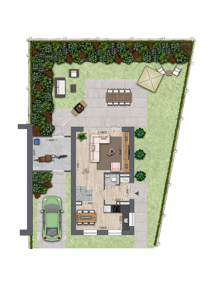 Foto 5 van Geschakelde hoekwoning XL (Bouwnr. 87)