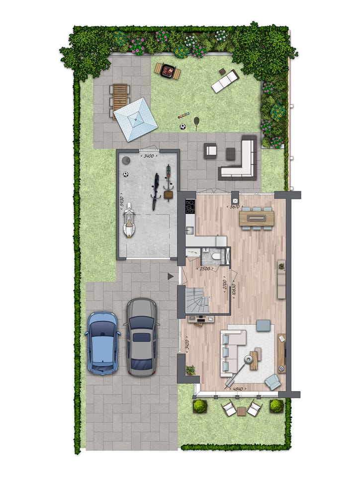 Foto 5 van 2 onder 1 kapwoning XL (Bouwnr. 55)