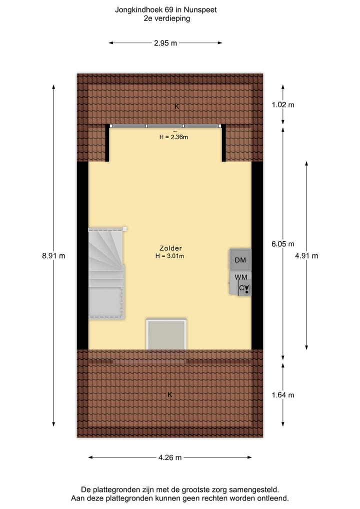 Tussenwoning te koop: Jongkindhoek 69, Nunspeet