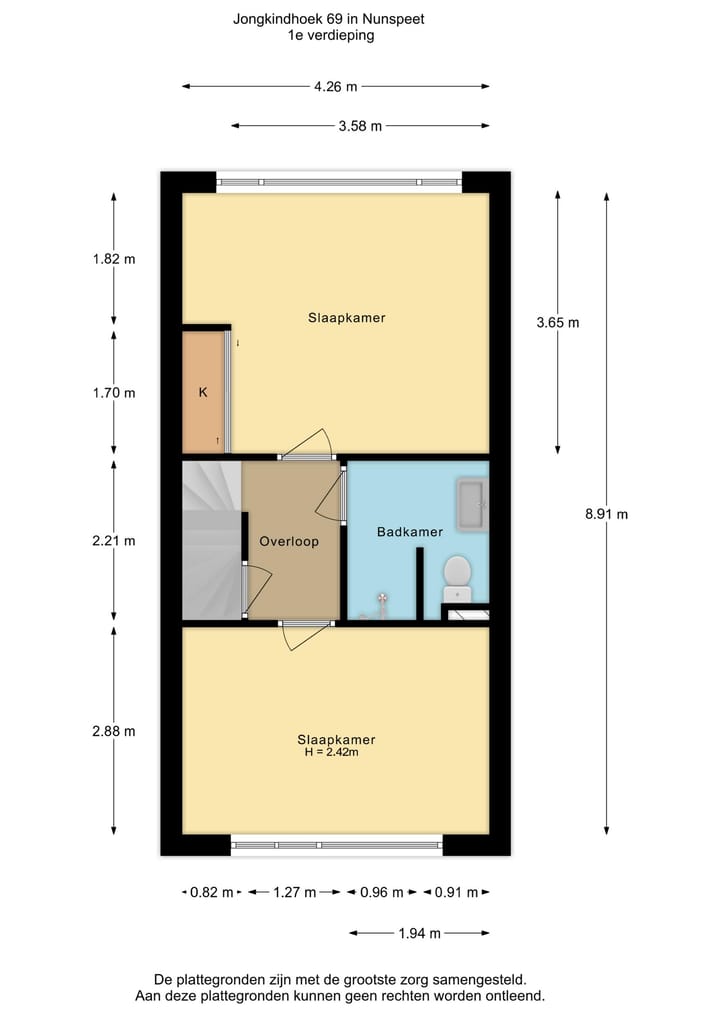 Tussenwoning te koop: Jongkindhoek 69, Nunspeet
