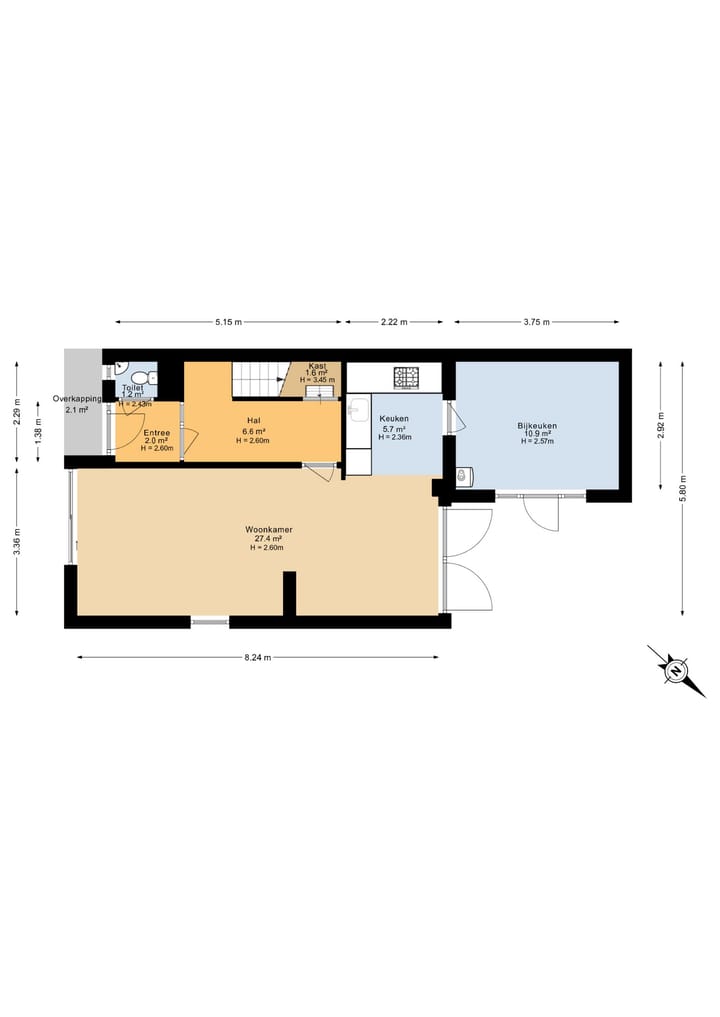 Hoekwoning te koop: Jacob van Ruysdaelstraat 75, Groningen