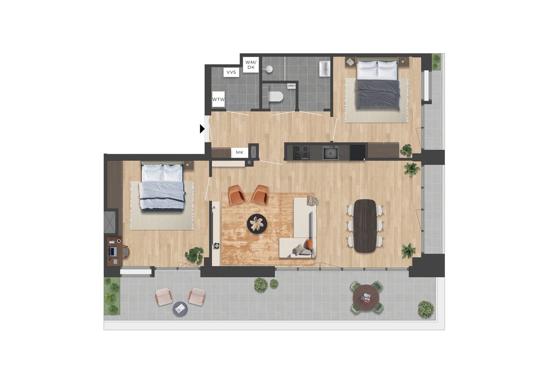 Foto 32 van Terrasappartementen fase 2 (Bouwnr. 10.06)