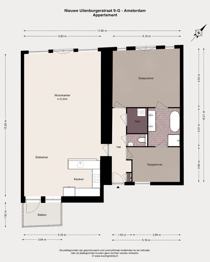 Foto 4 van Nieuwe Uilenburgerstraat 9-G