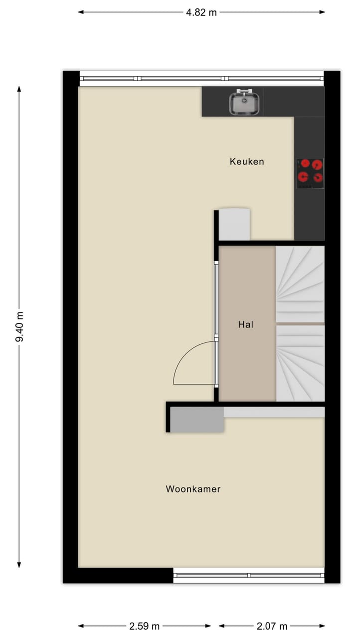 Tussenwoning te koop: Groenoord 102, Alphen Aan Den Rijn