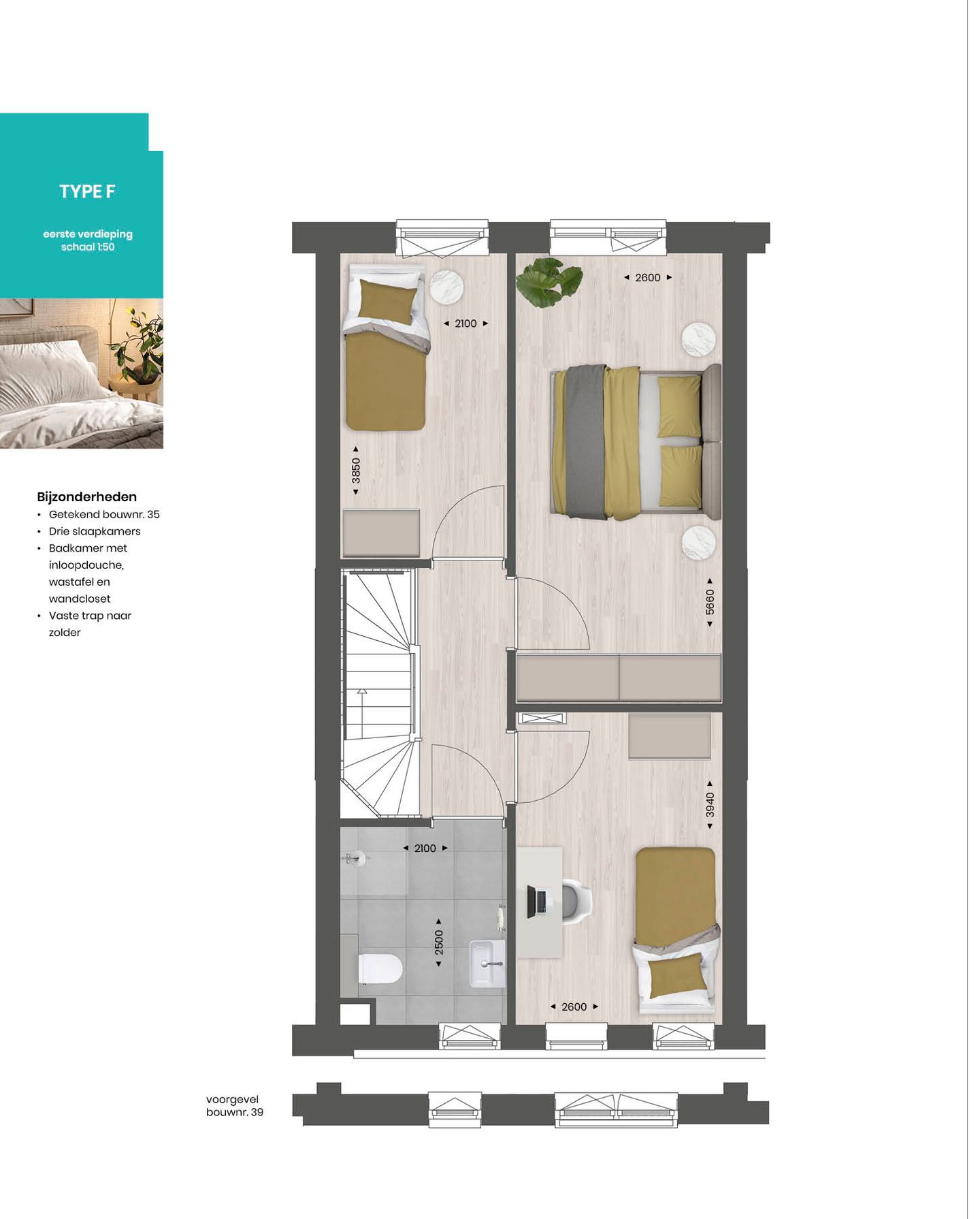Foto 10 van Tussenwoning TYPE F (Bouwnr. 36)