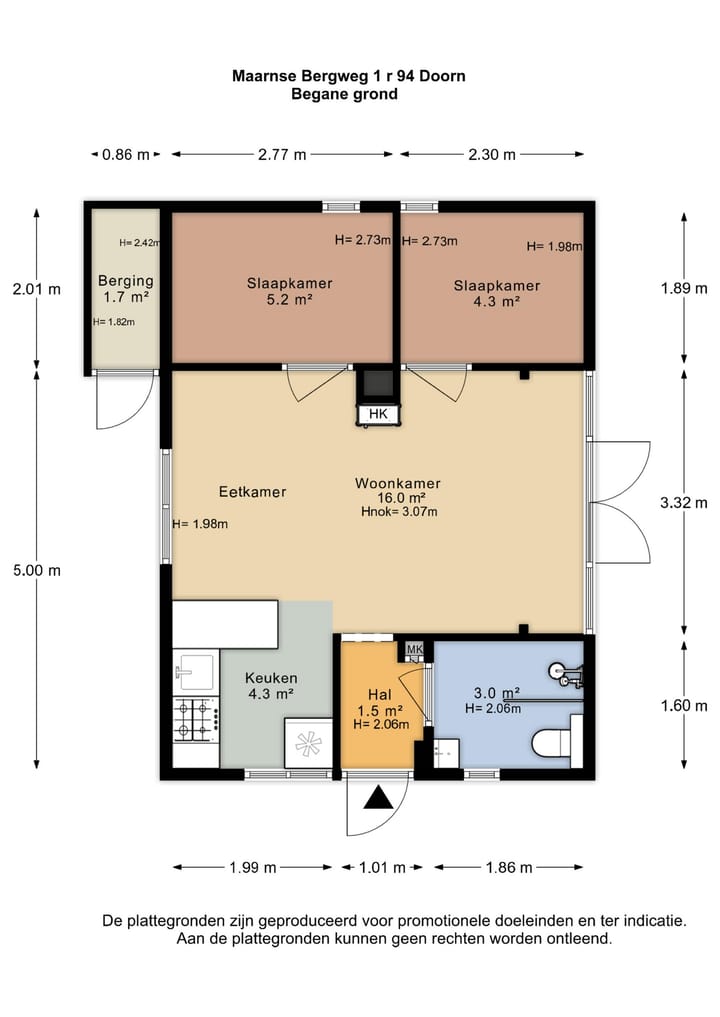 Vrijstaande woning te koop: Maarnse Bergweg 1R94, Doorn