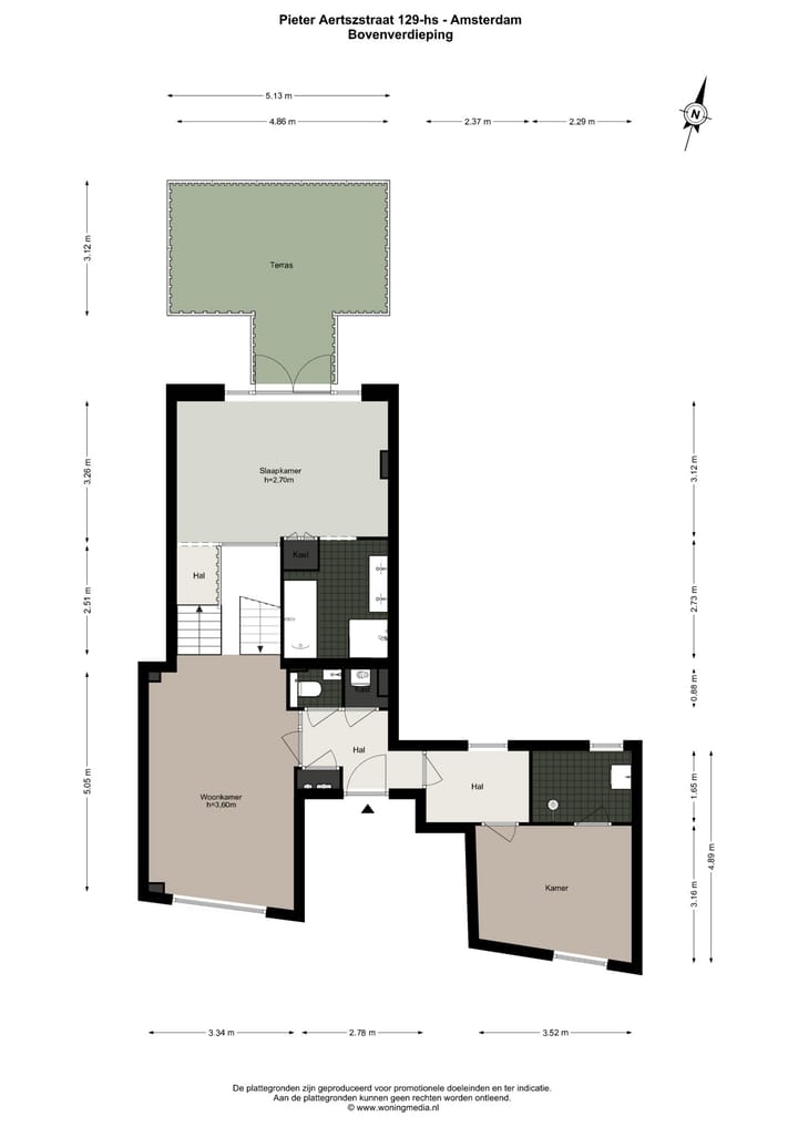 Appartement te koop: Pieter Aertszstraat 129H, Amsterdam