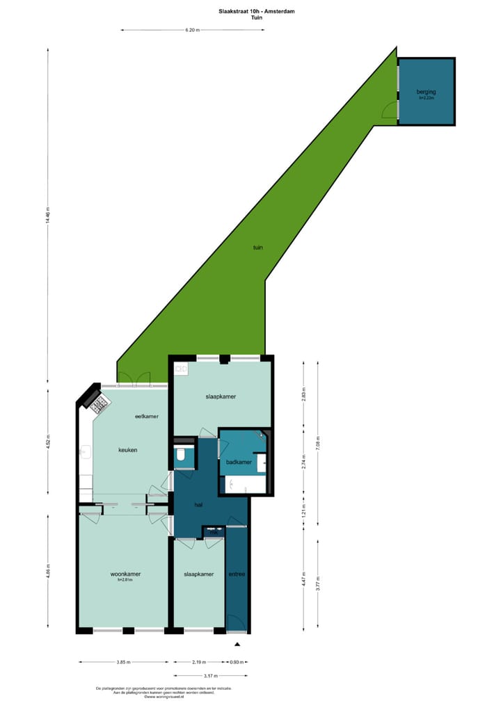 Appartement te koop: Slaakstraat 10H, Amsterdam