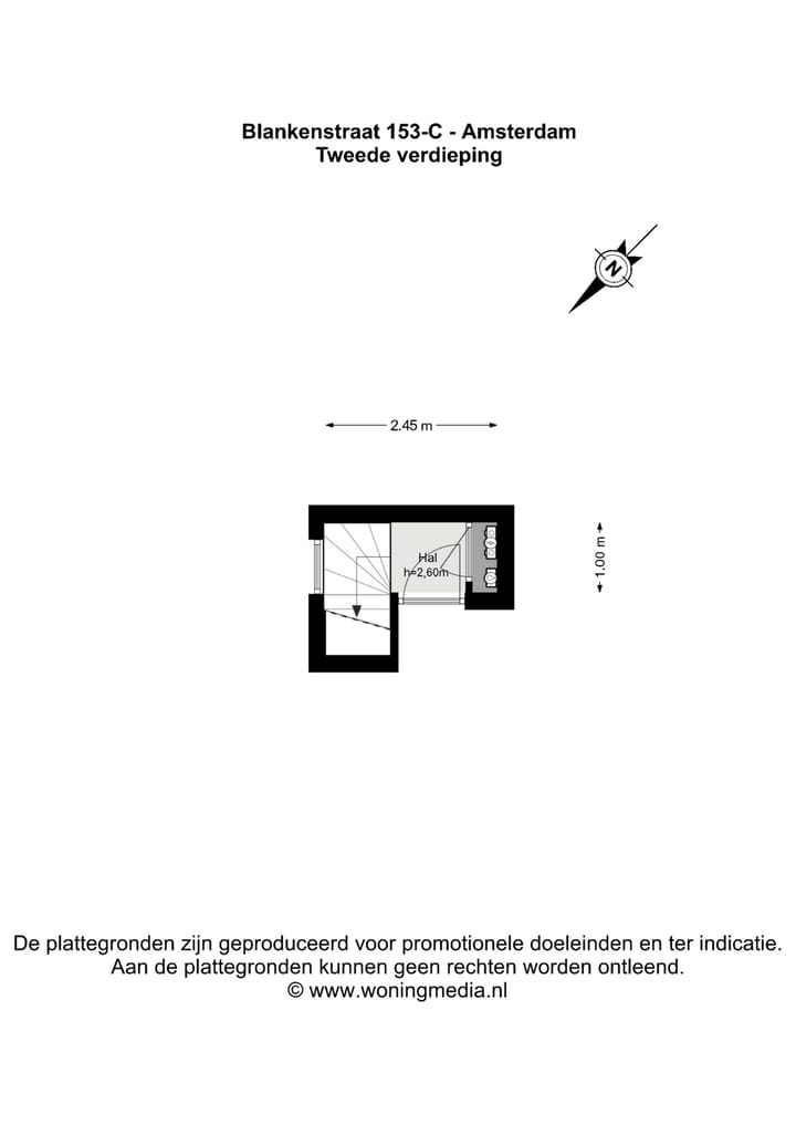 Appartement te koop: Blankenstraat 153C, Amsterdam