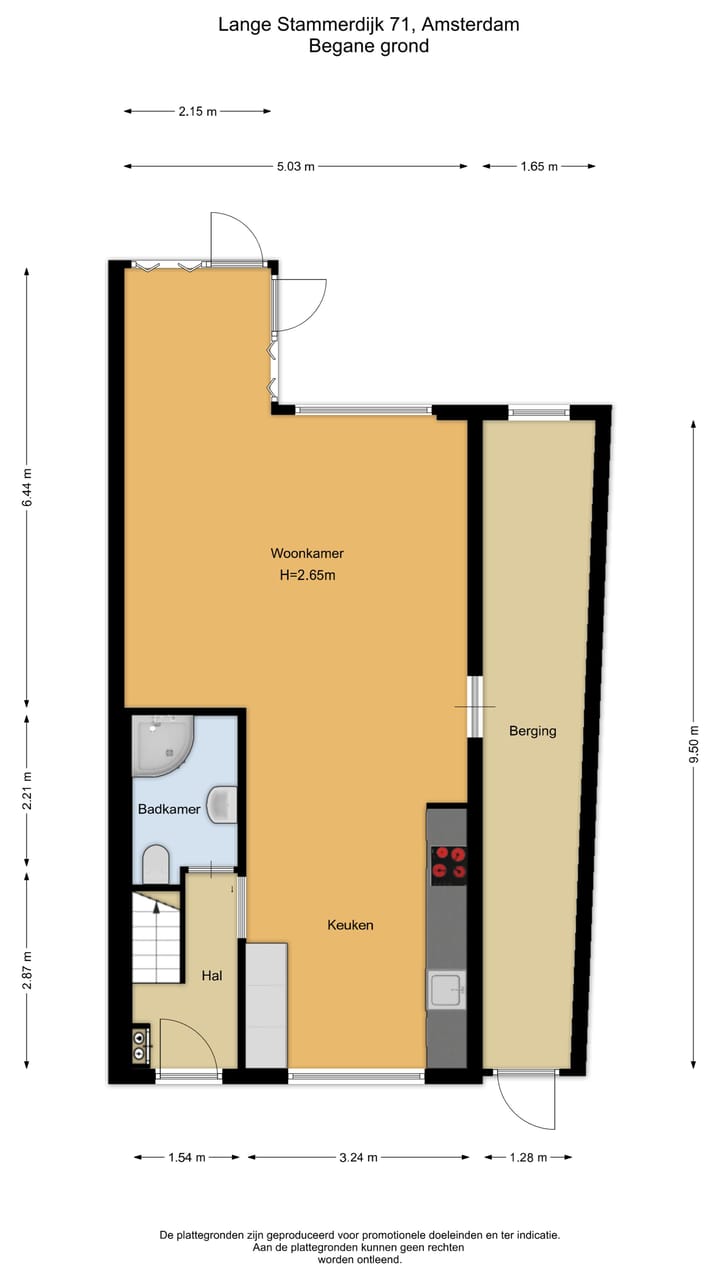 Tussenwoning te koop: Lange Stammerdijk 71, Amsterdam